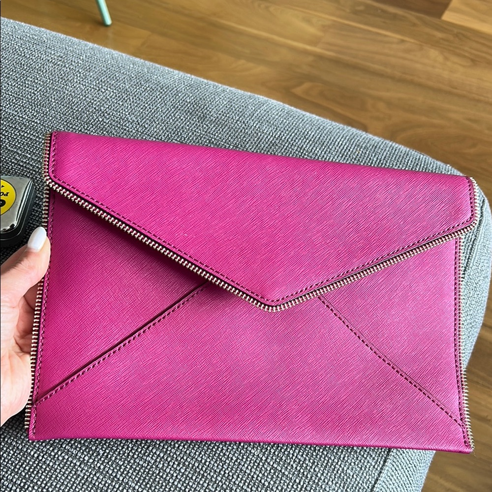Pink Envelope Clutch